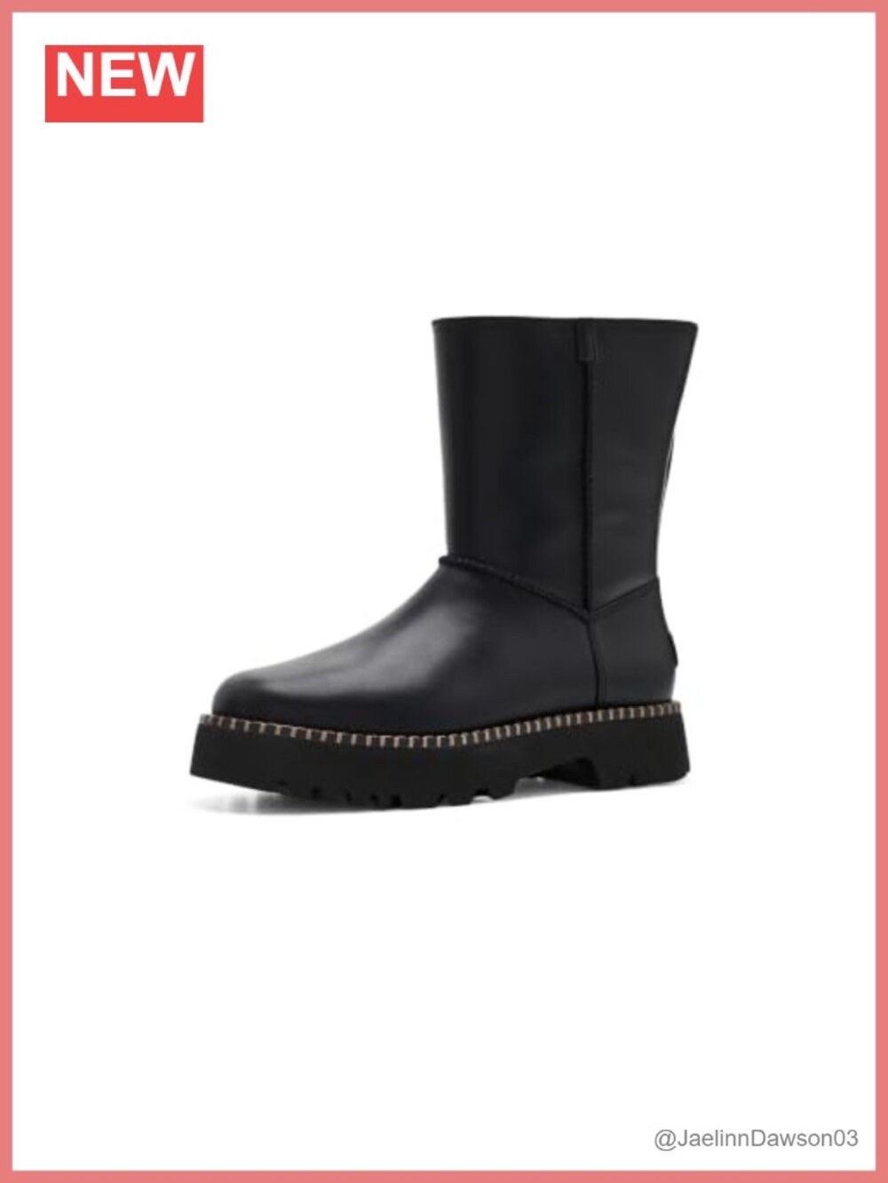 UGG Uptowner Short Suede Boot Square Toe Block Heel Mid-Calf